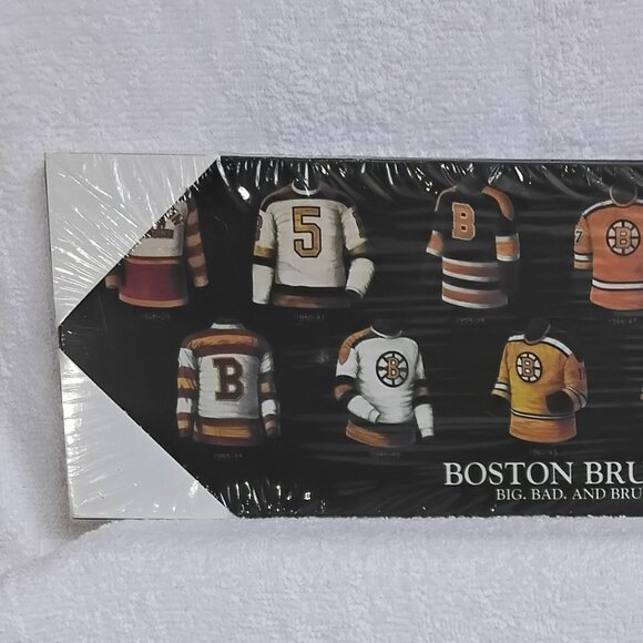 Sealed NHL Boston Bruins 5"x15" Jersey's Wall Plaque Big. Bad. And Bruins BNIP!! - Picture 2 of 4